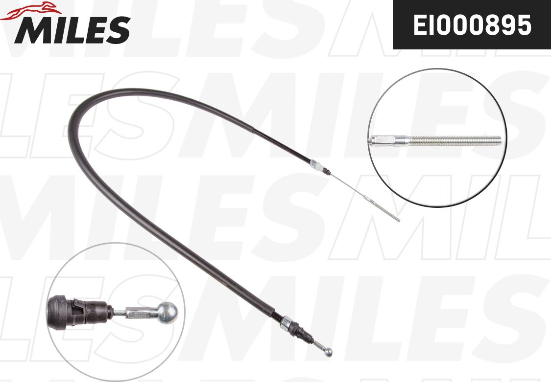 Трос ручника (тросик ручного тормоза) Miles. Артикул EI000895