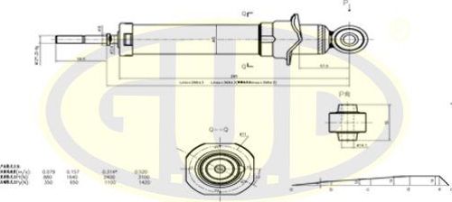 Амортизатор G.U.D.. Артикул GSA341815