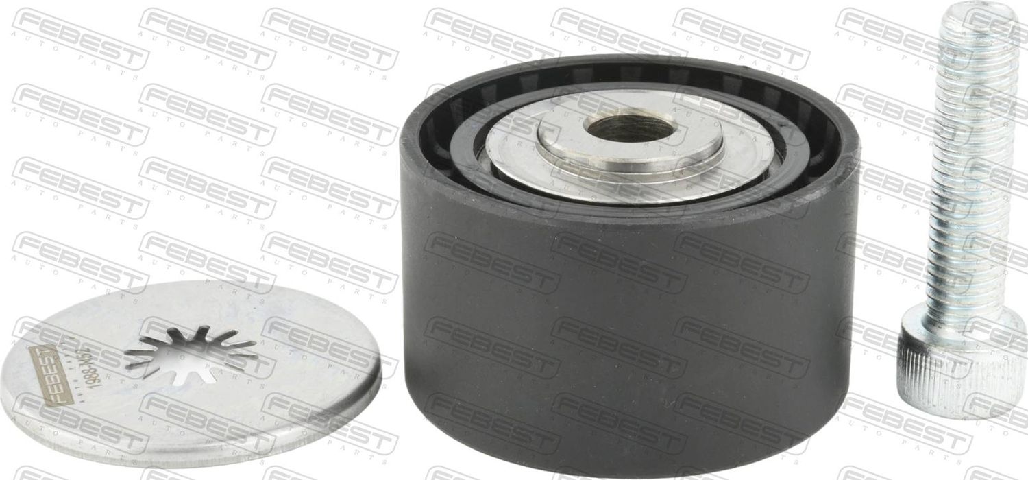 Направляющий (ведущий) ролик приводного поликлинового ремня Febest. Артикул 1988-N52