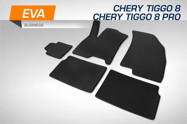 Коврики AutoFlex в салон автомобиля EVA (ЭВА, ЕВА) Business для Chery Tiggo 8 2020-2026. Артикул 3090201
