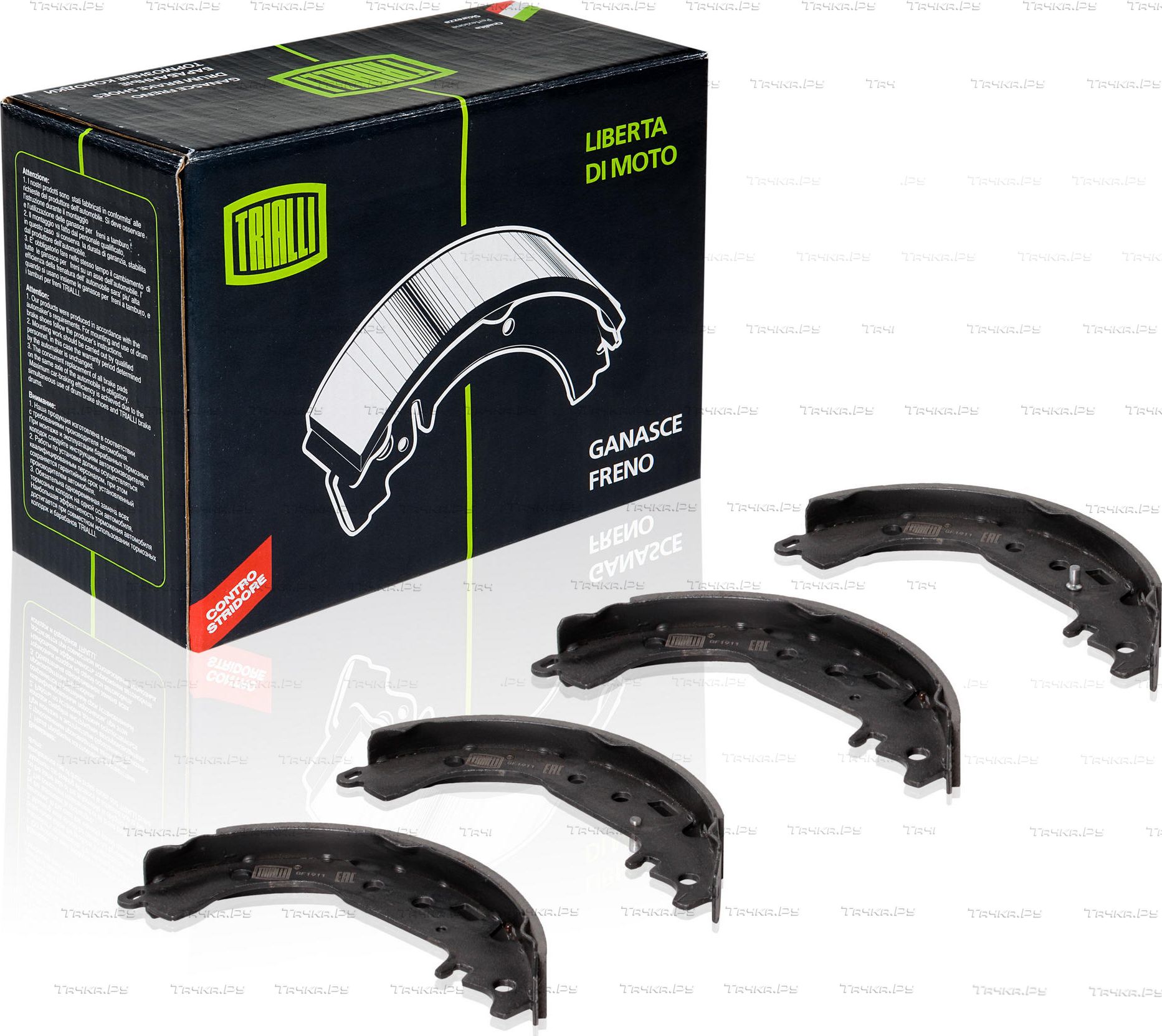 Тормозные колодки Trialli задние для Geely MK I 2005-2013. Артикул GF 1911