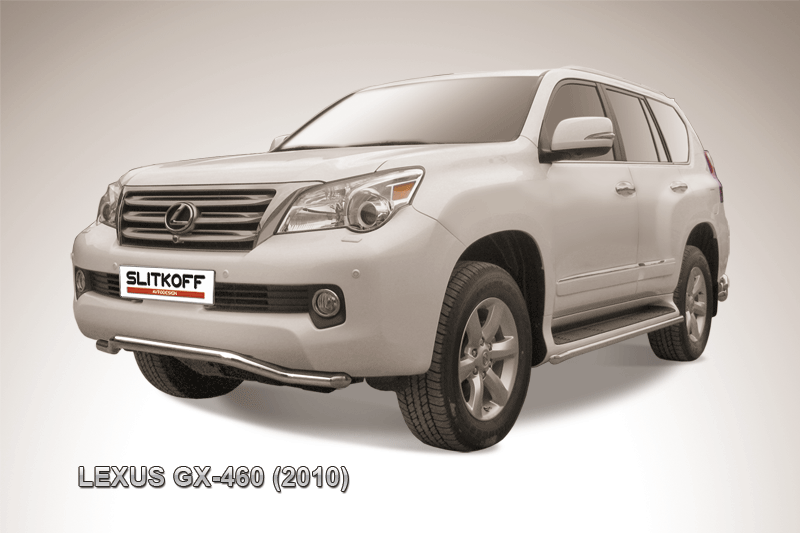 Защита Slitkoff переднего бампера d57 Волна для Lexus GX 460 2010-2013. Артикул LGX006