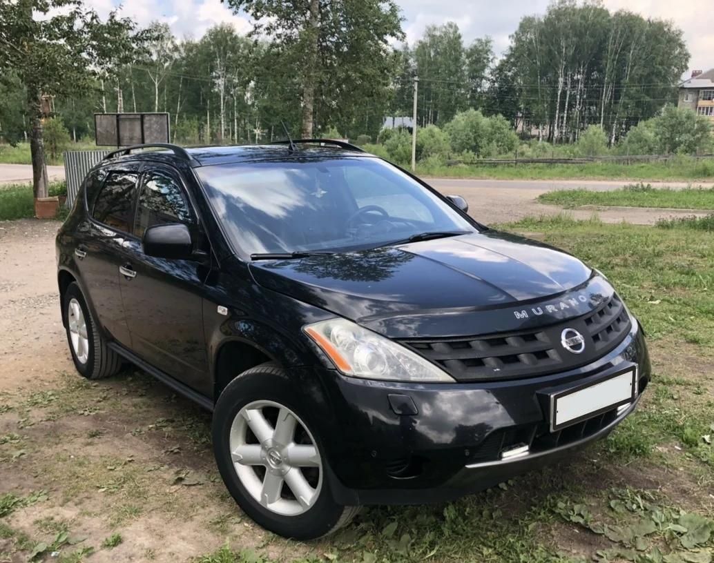 Дефлектор VT52 для капота Nissan Murano Z50 2002-2008. Артикул NS05VT