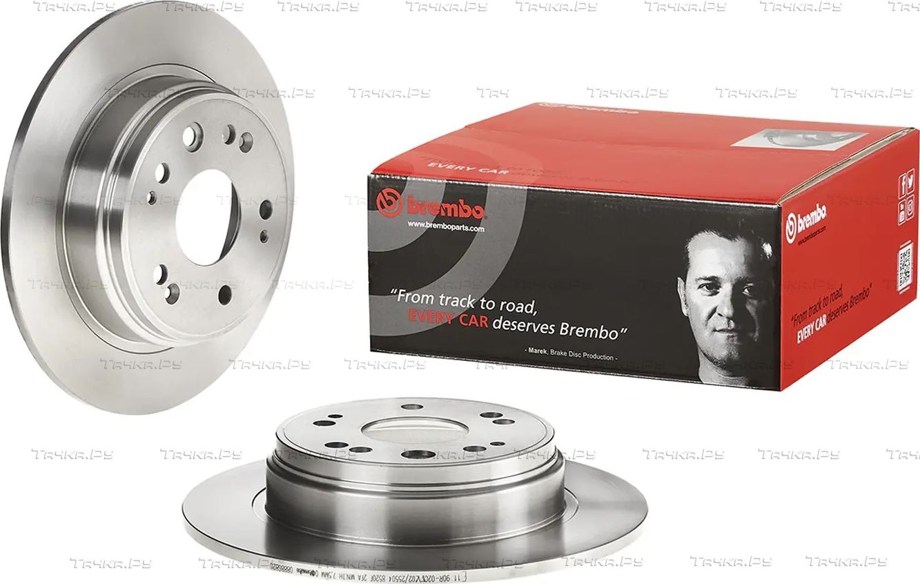 Тормозной диск Brembo PRIME LINE задний для Honda Crossroad 2007-2010. Артикул 08.8868.20
