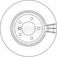 Тормозной диск Borg & Beck. Артикул BBD4472