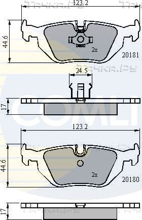 Тормозные колодки Comline Comline задние для BMW Z1 1989-1991. Артикул CBP0166