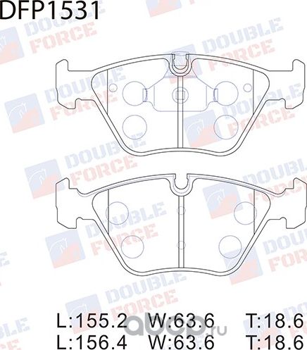 Колодки тормозные дисковые Double Force Double Force. Артикул DFP1531