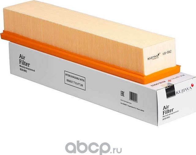 Фильтр воздушный KUB0002 KUJIWA 7701477208 RENAULT Kujiwa. Артикул KUB0002