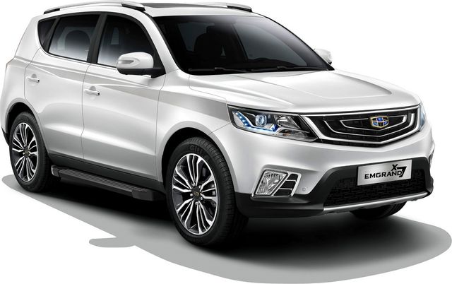 Пороги алюминиевые Rival Black для Geely Emgrand X7 I рестайлинг 2018-2026. Артикул F173ALB.1904.1