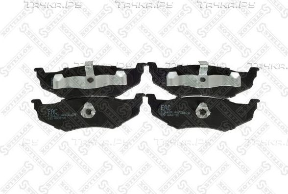 Тормозные колодки Stellox задние для Dodge Intrepid II 1997-2004. Артикул 493 000B-SX