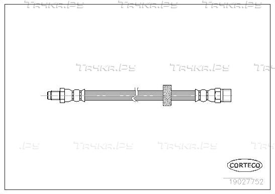 Тормозной шланг Corteco задний для Volvo S60 I 2000-2010. Артикул 19027752