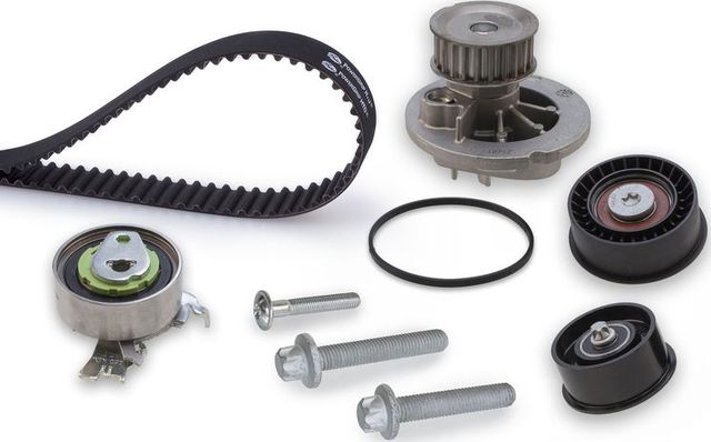 Помпа (водяной насос) с комплектом ремня ГРМ Gates PowerGrip® для Opel Zafira B 2006-2011. Артикул KP25499XS-3