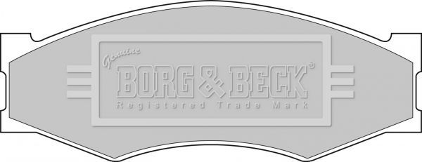 Тормозные колодки Borg & Beck. Артикул BBP1551