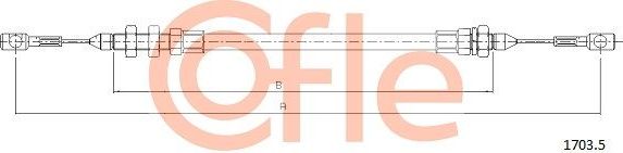 Трос газа Cofle для IVECO Daily II 1989-1998. Артикул 92.1703.5