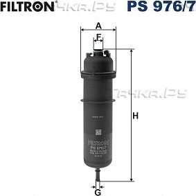 Топливный фильтр Filtron для BMW X6 III (G06) 2019-2026. Артикул PS 976/7