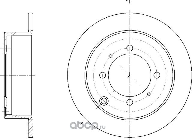 Диск тормозной (G-Brake). Артикул GR01160