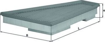 Воздушный фильтр Mahle. Артикул LX 1663