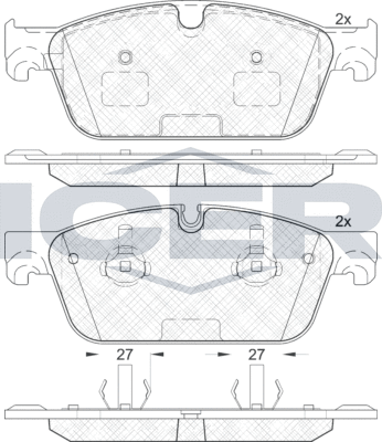 Тормозные колодки Icer. Артикул 182104