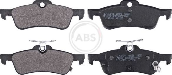 Тормозные колодки ABS. Артикул 37944