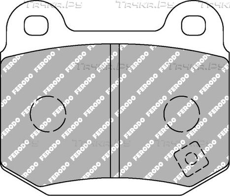 Тормозные колодки FERODO RACING DS2500 для Mitsubishi Lancer VII 1998-2001. Артикул FCP1562H