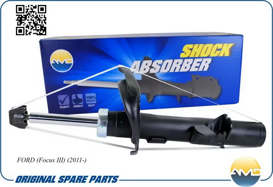 Амортизатор FORD FOCUS III 11- перед.лев.газ (AMD). Артикул AMDSA717L