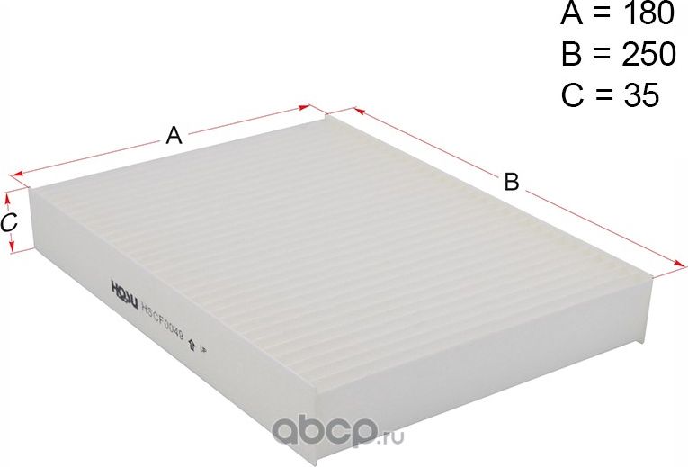 Фильтр салона NISSAN X-TRAIL T32 14-/QASHQAI 14-/MARCH 10-/PULSAR 1.5 14 (Hosu). Артикул HSCF0049