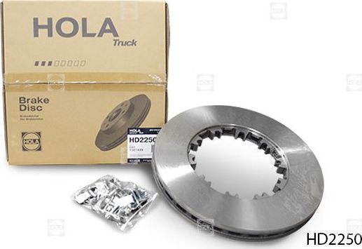 Тормозной диск HOLA. Артикул HD2250