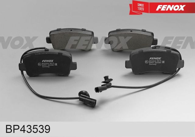 Тормозные колодки Fenox для Opel Movano III 2010-2026. Артикул BP43539