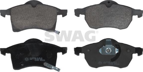 Тормозные колодки SWAG передние для Opel Astra G 1998-2005. Артикул 40 91 6232