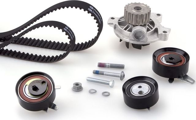Помпа (водяной насос) с комплектом ремня ГРМ Gates PowerGrip® для Volkswagen LT II 1996-2006. Артикул KP15323XS