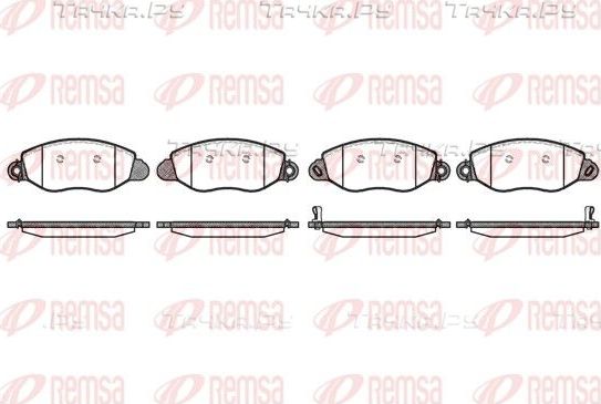 Тормозные колодки Remsa передние для Ford Transit VI 2000-2006. Артикул 0772.12