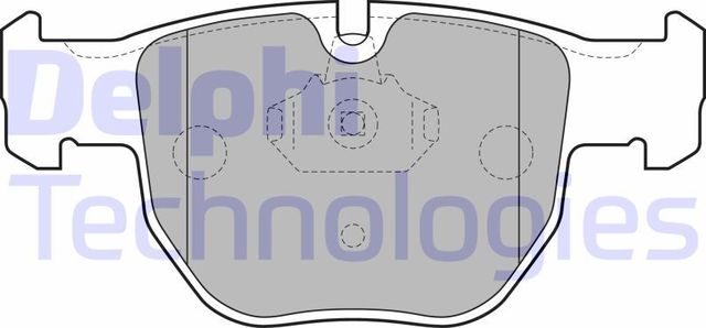 Тормозные колодки Delphi (Low-Metallic). Артикул LP1863