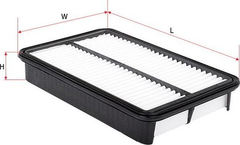 Воздушный фильтр Sakura для Mazda Xedos 9 I 1995-2000. Артикул A-1148