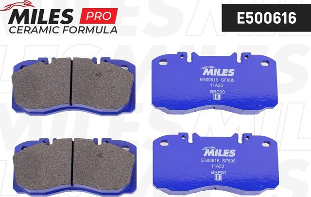 Тормозные колодки Miles (Low-Metallic). Артикул E500616