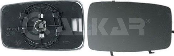 Зеркальное стекло бокового зеркала Alkar правое для SEAT Toledo I 1991-1999. Артикул 6402098