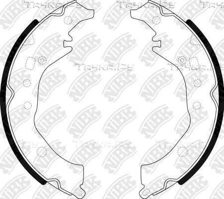 Тормозные колодки NiBK задние для Toyota Ractis I 2005-2010. Артикул FN2389