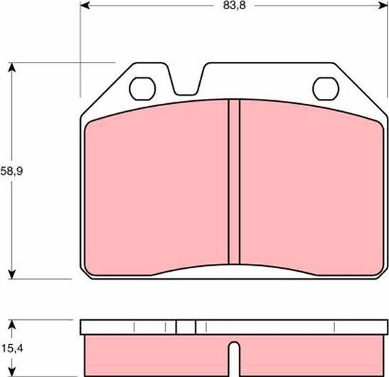 Тормозные колодки TRW. Артикул GDB119