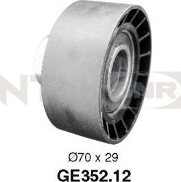 Направляющий (ведущий) ролик ремня ГРМ NTN / SNR. Артикул GE352.12
