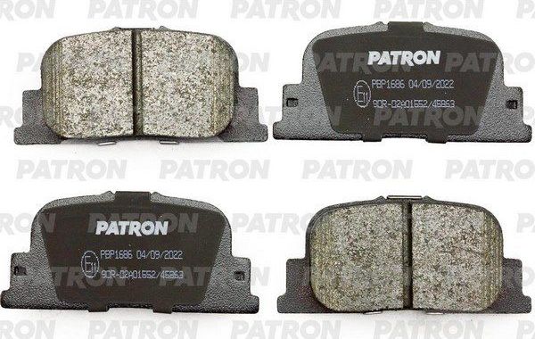 Тормозные колодки Patron. Артикул PBP1686