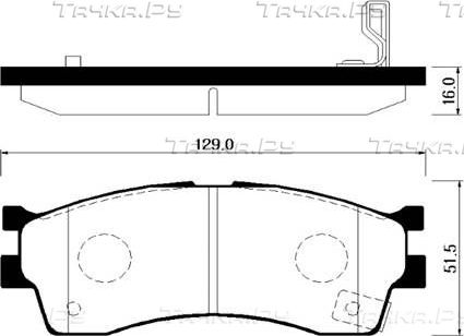 Тормозные колодки HSB. Артикул HP1008
