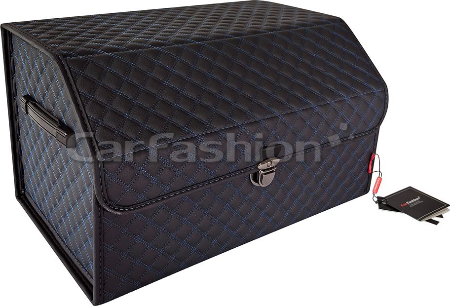 Органайзер CarFashion в багажник TREVEL Черный/Синий. Артикул 45046