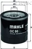 Масляный фильтр Mahle-Knecht для Opel Sintra 1996-1999. Артикул OC 90 OF
