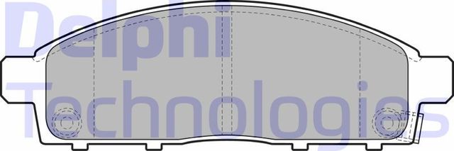 Тормозные колодки Delphi (Low-Metallic). Артикул LP2074