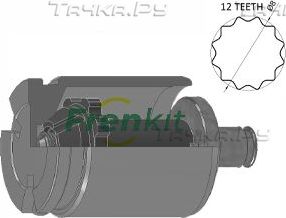 Поршень тормозного суппорта Frenkit задний для Renault Scenic III 2009-2016. Артикул K385202T