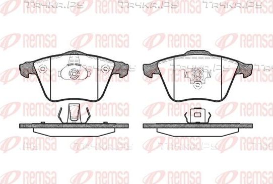 Тормозные колодки Remsa передние для Volvo S40 II 2004-2012. Артикул 0964.20