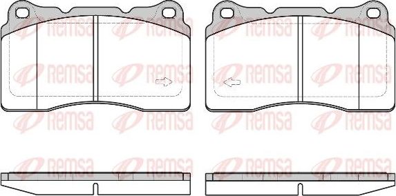 Тормозные колодки Remsa. Артикул 0666.40