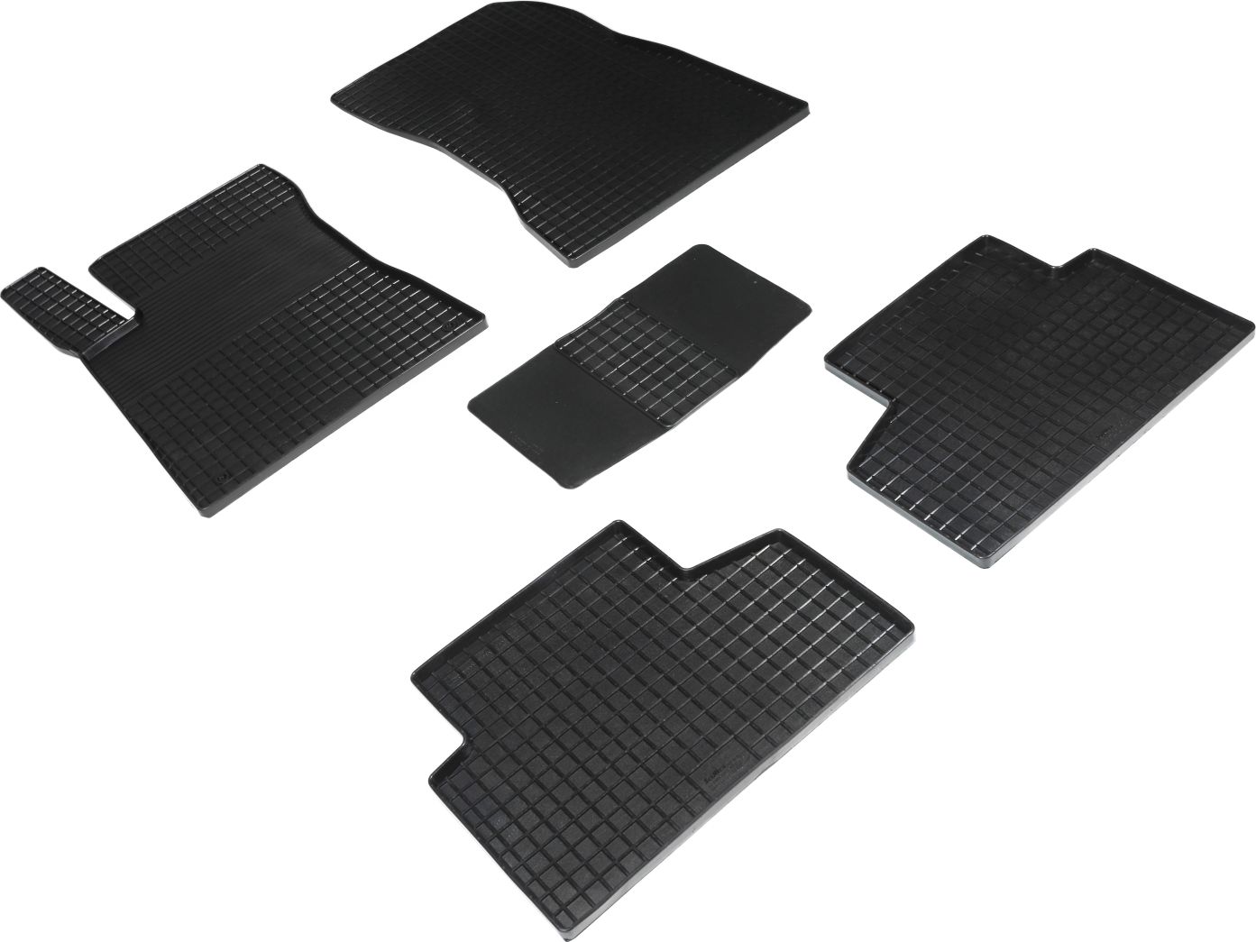 Коврики резиновые Seintex с узором сетка для салона Mercedes-Benz GLB-Класс X247 2019-2026. Артикул 94925