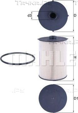 Топливный фильтр Mahle. Артикул KX 481D
