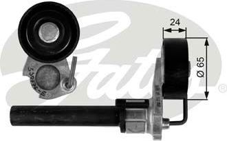 Натяжной ролик (натяжитель) приводного поликлинового ремня Gates DriveAlign®. Артикул T39087