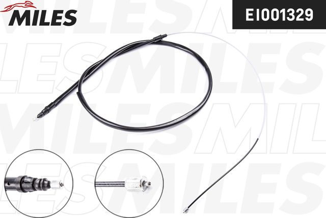 Трос ручника (тросик ручного тормоза) Miles. Артикул EI001329